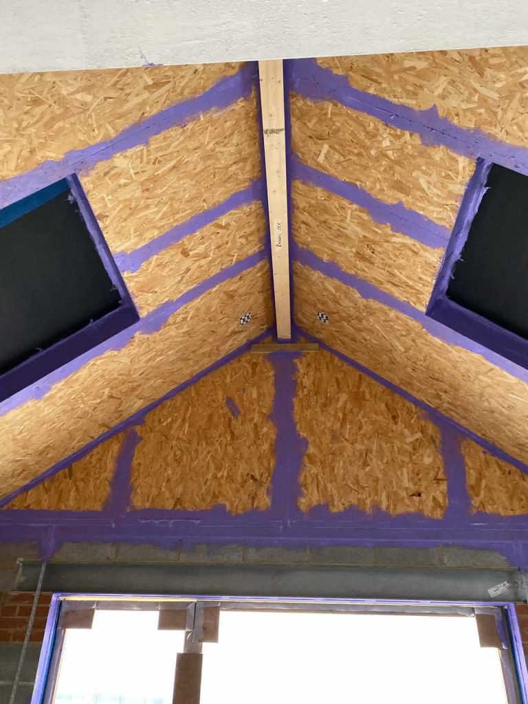 Sips panel roof on this project in the heart of Cambridge